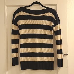 GAP XS navy/cream stripe sweater
